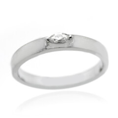 Anello in argento con Zircone