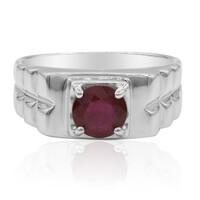 Anello in argento con Rubino del Madagascar