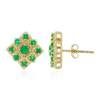 Orecchini in oro con Smeraldo Brasiliano (Adela Gold)