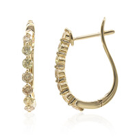 Orecchini in oro con Diamante Fancy SI1 (CIRARI)