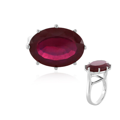 Anello in argento con Rubino del Madagascar