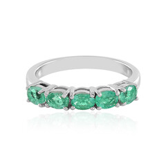 Anello in argento con Smeraldo Russo