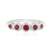 Anello in argento con Rubino Tanzania