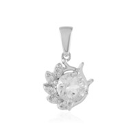 Ciondolo in argento con Topazio Bianco