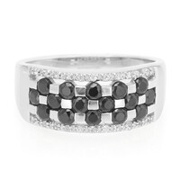 Anello in argento con Spinello Nero