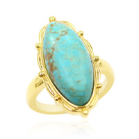 Anello in argento con Turchese della Miniera 8 (Anne Bever)