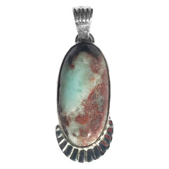 Ciondolo in argento con Larimar Ramato