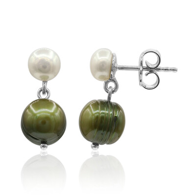 Orecchini in argento con Perla di Acqua Dolce (TPC)