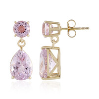 Orecchini in oro con Kunzite