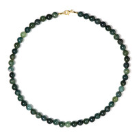 Collana in argento con Agata Muschiata