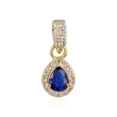 Ciondolo in argento con Spinello Blu Royal