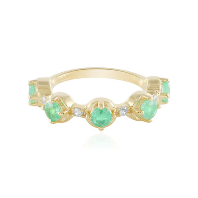 Anello in argento con Smeraldo Russo