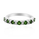 Anello in argento con Diopside Russo