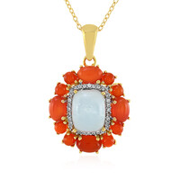 Collana in argento con Acquamarina