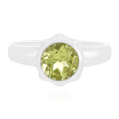 Anello in argento con Quarzo Limone