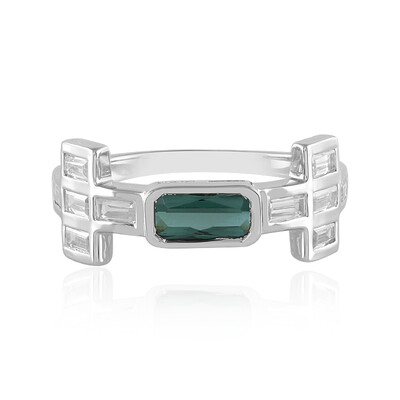 Anello in argento con Indicolite(Adela Silber)