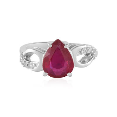 Anello in argento con Rubino del Madagascar