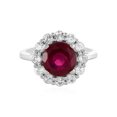 Anello in argento con Rubino del Madagascar