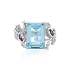 Anello in argento con Topazio Blu Cielo