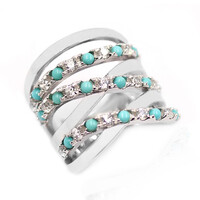 Anello in argento con Turchese Campitos (Anne Bever)