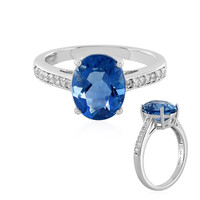 Anello in argento con Fluorite Cangiante