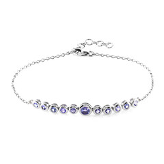 Bracciale in argento con Tanzanite