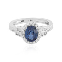 Anello in oro con Zaffiro Ceylon
