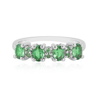 Anello in argento con Tsavorite