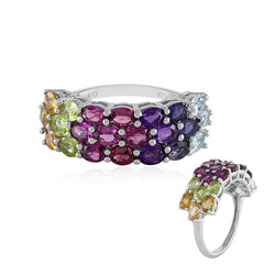 Anello in argento con Ametista Zambiana