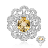 Anello in argento con Citrino