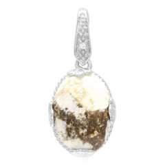 Ciondolo in argento con Magnesite