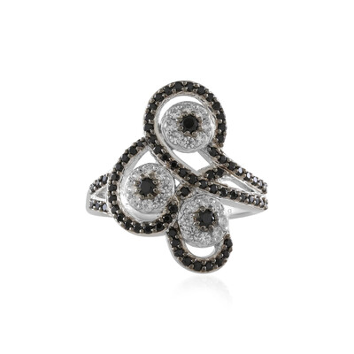 Anello in argento con Spinello Nero