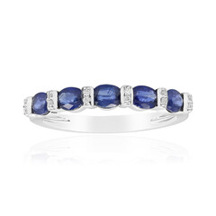 Anello in oro con Zaffiro Ceylon Blu (CIRARI)