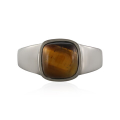 Anello da uomo in argento con Occhio di Tigre