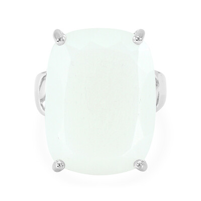 Anello in argento con Pietra di Luna Bianca