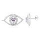 Orecchini in argento con Ametista Rose de France (Jahdo)