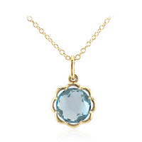 Collana in argento con Topazio Blu Cielo