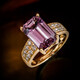 Anello in oro con Diasporo Rosa (AMAYANI)