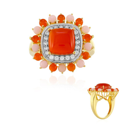 Anello in argento con Corniola