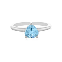 Anello in argento con Topazio Blu Cielo