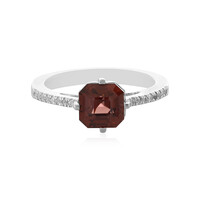 Anello in argento con Zircone Rosa