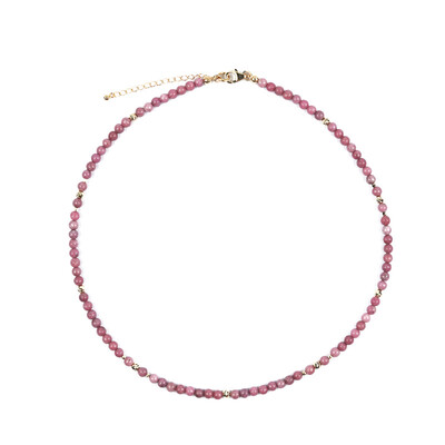 Collana in argento con Rodonite
