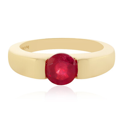 Anello in argento con Rubino del Madagascar