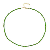 Collana in argento con Diopside Russo