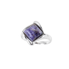 Anello in argento con Charoite