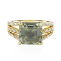Anello in argento con Ametista Verde