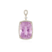 Ciondolo in oro con Kunzite Brasiliana AAA (AMAYANI)