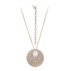 Collana in argento con Perla di Acqua Dolce
