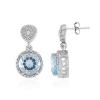 Orecchini in argento con Topazio Blu Cielo