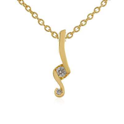 Collana in argento con Diamante I4 (J)
